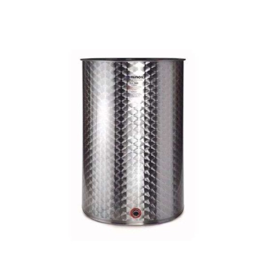 Βαρέλι MINOX Κολλητό Ανοξείδωτο 500lt Ανοιχτό