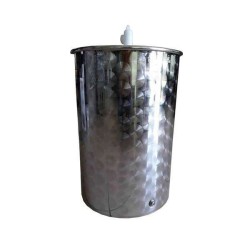 Βαρέλι MINOX DELUXE Ανοξείδωτο 100 Lt Ανοιχτό Με Κάνουλα