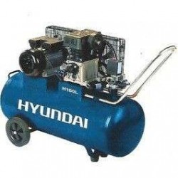 Αεροσυμπιεστής HYUNDAI 3 HP με χωρητικότητα 100 Lt και με πίεση 10 Atm H100L