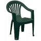 Καρέκλα πλαστική με μπράτσα <<Ολυμπία>>Λευκή-Χρωματιστή
